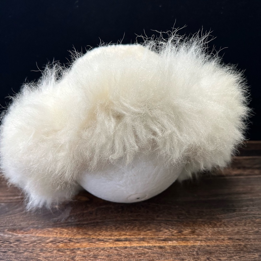 Peruvian Link Alpaca Collection White Baby Alpaca Soft Pure Peru Fur Hat